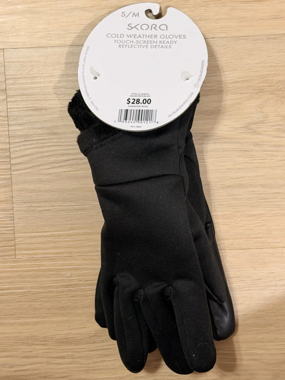 Black Women's Insulated Touchscreen Gloves